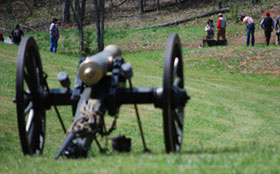 Cannon on the field at Janney